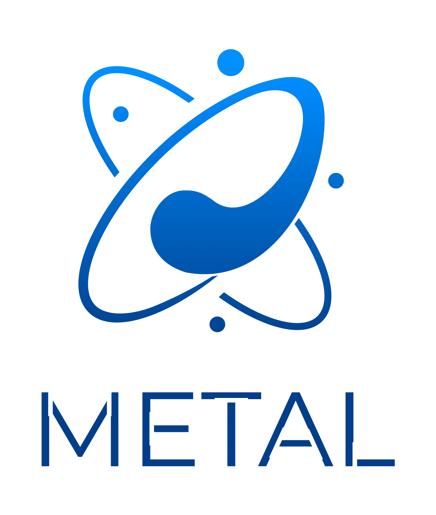 Logo de l'ERC METAL, représentant un atome stylisé avec des électrons en orbite et le nom 'METAL' en majuscules bleues et blanches.