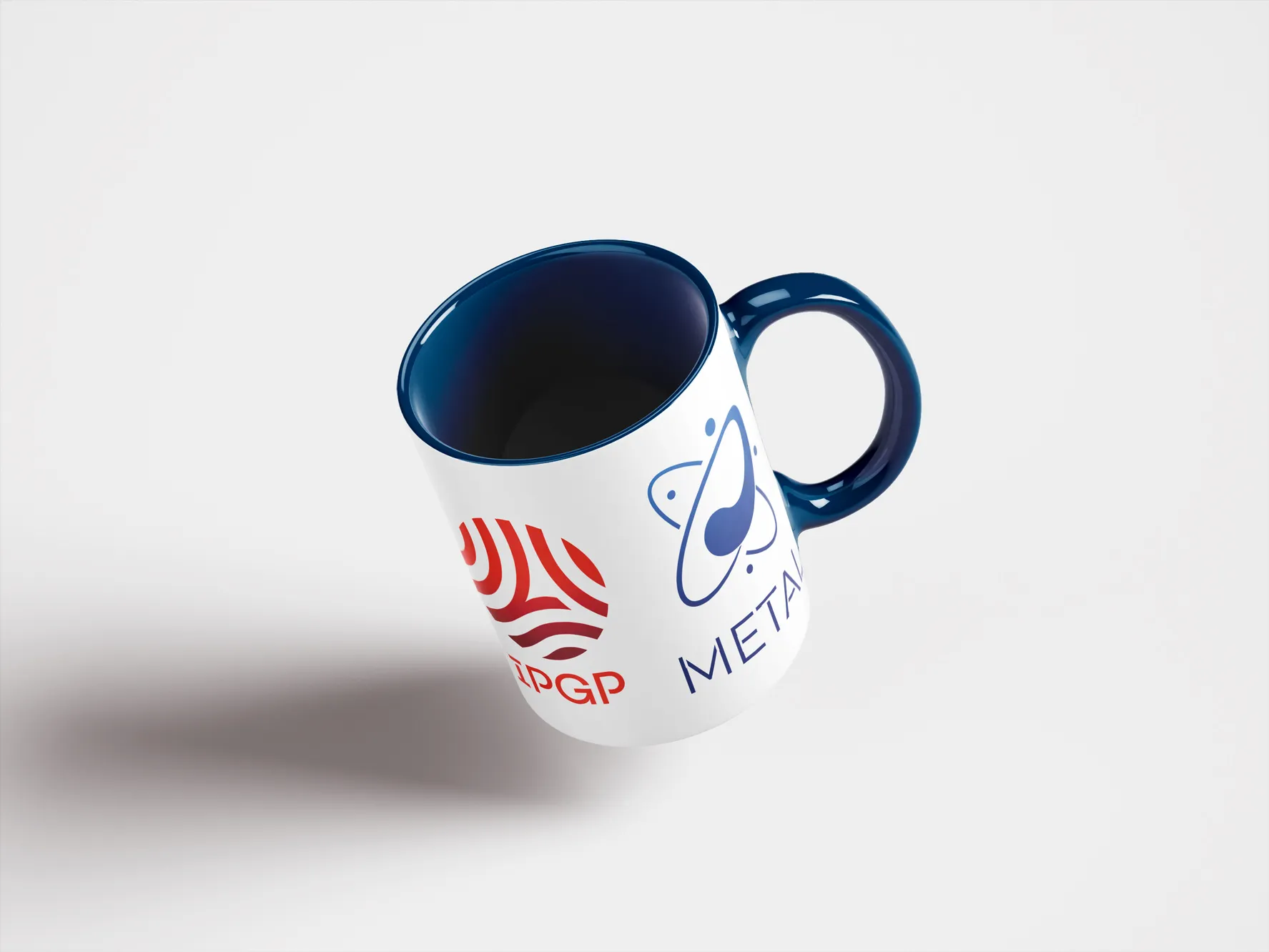 Mug Vidange La Rose avec logo coloré, personnalisé pour un cadeau d'entreprise mémorable.